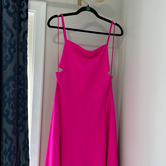 Susana Monaco Sleeveless Cutout Maxi Dress Fushia - Picture 3 of 8